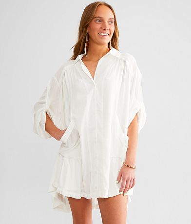 Free People Moonstruck Mini Shirt Dress FULL_RIGHT_SIDE