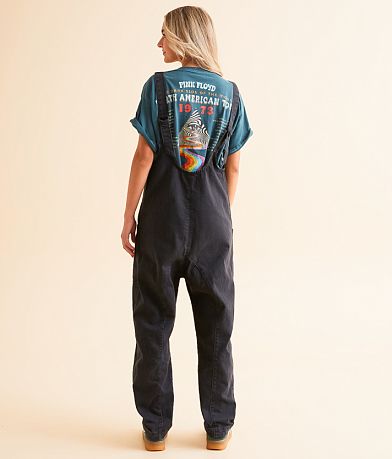 FREE PEOPLE Denim HIGH ROLLER Shortall Jumpsuit