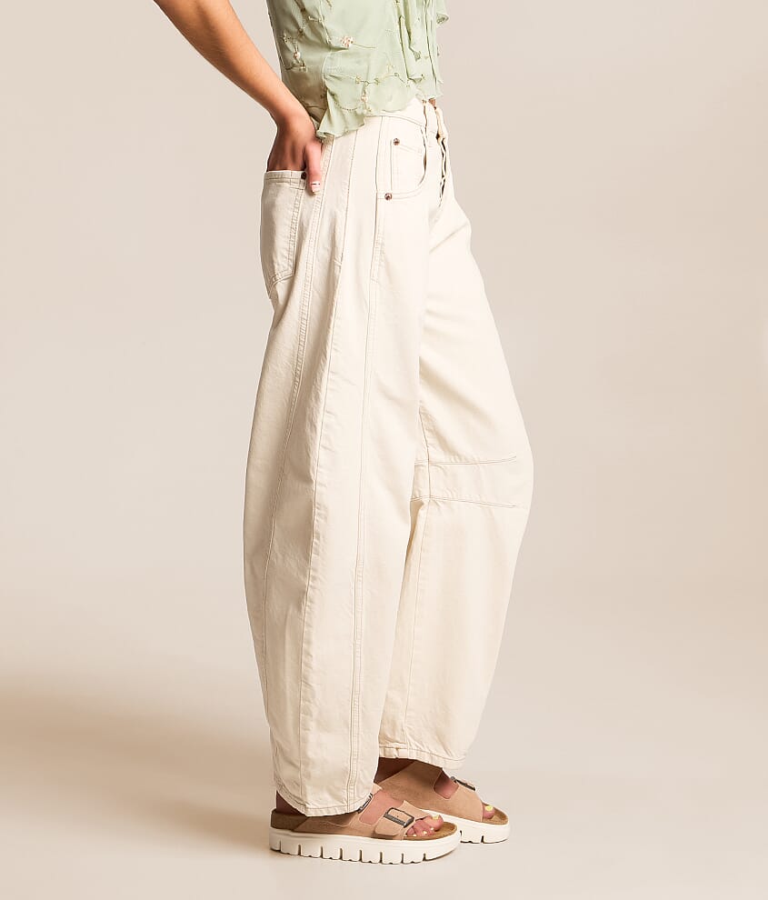 We The Free Good Luck Mid-Rise Barrel Jean