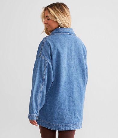 Free People Madison City Denim Jacket BACK