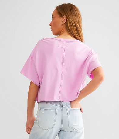 Free People Fade Into You Cropped T-Shirt BACK