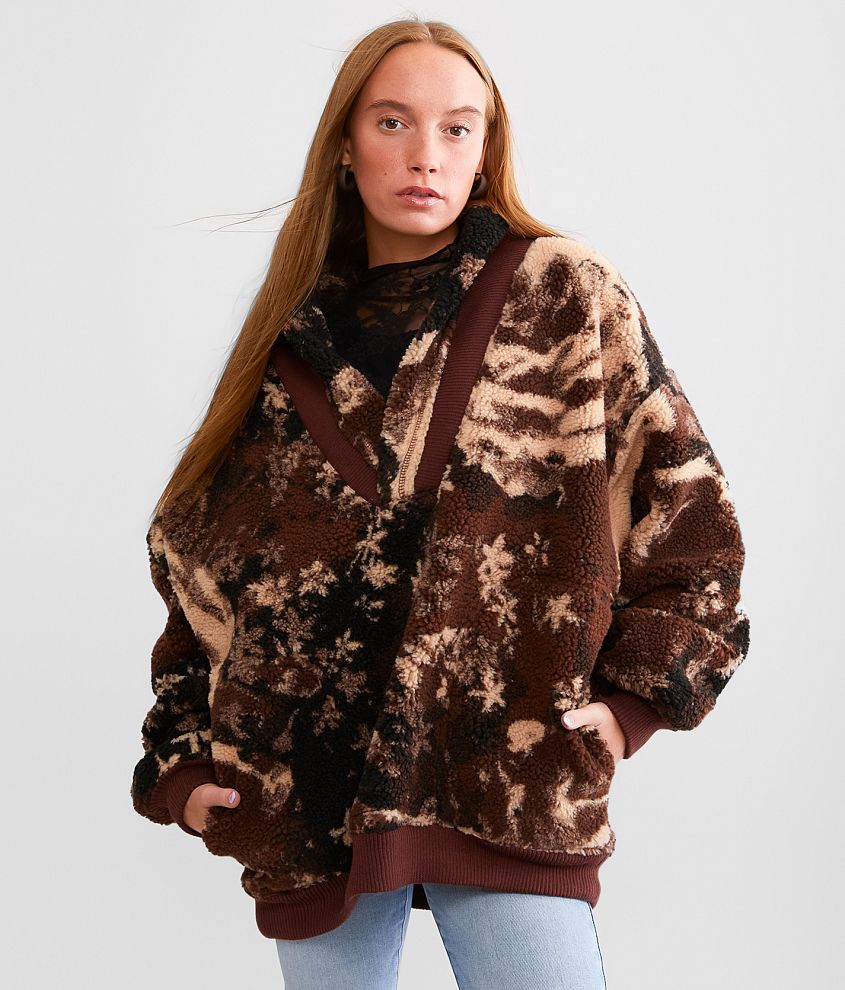 Free people leopard clearance sweatshirts