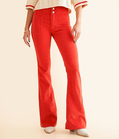 Free People Jayde Corduroy Flare Stretch Pant front view