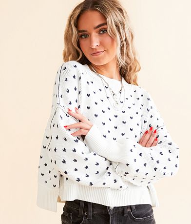 Free People Pattern Easy Street Cropped Sweater MISC_DETAIL_1