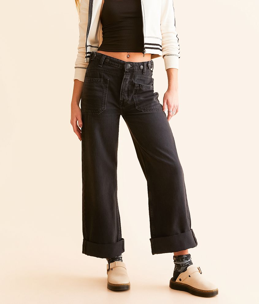 Free People Palmer Cuffed Jean front view