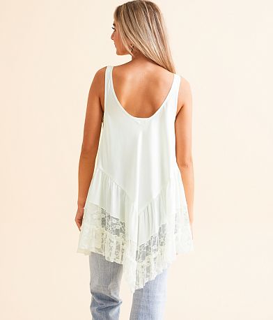 Free People Young &amp; In Love Mini Slip Dress back view