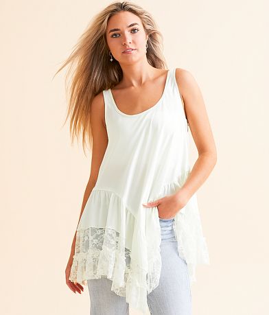 Free People Young & In Love Mini Slip Dress front view