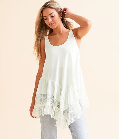 Free People Young &amp; In Love Mini Slip Dress full right side view