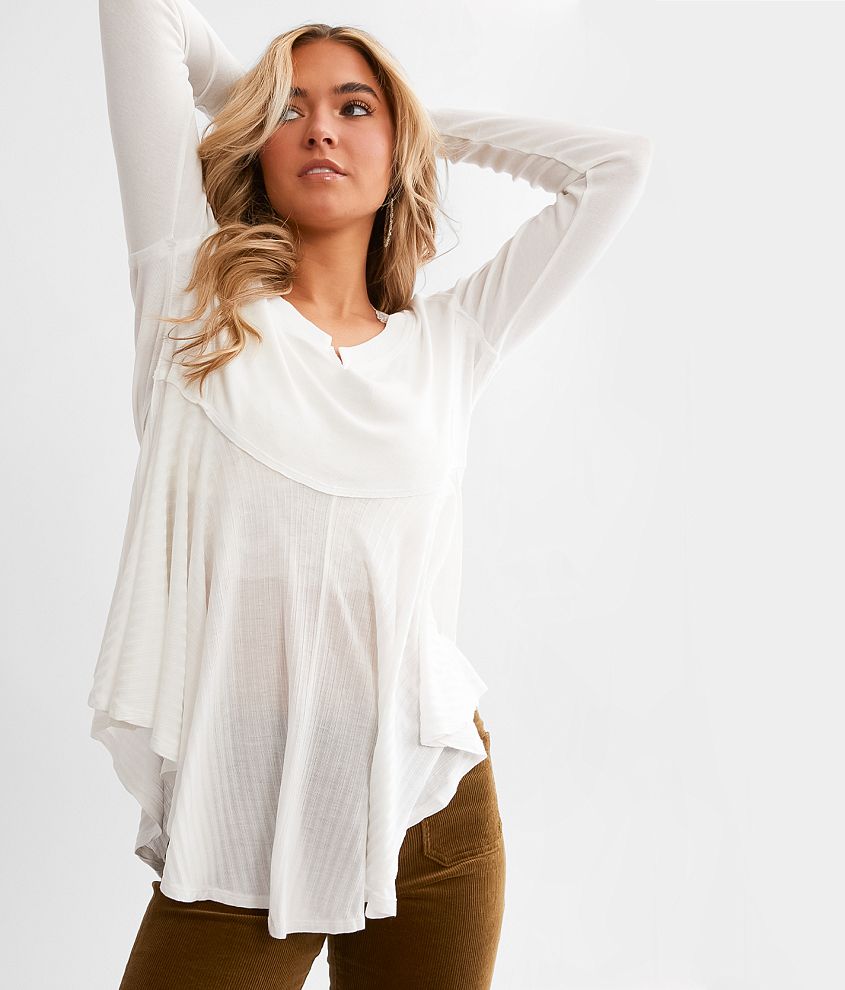 Clover Babydoll Top, Ivory  Free People – North & Main Clothing Company