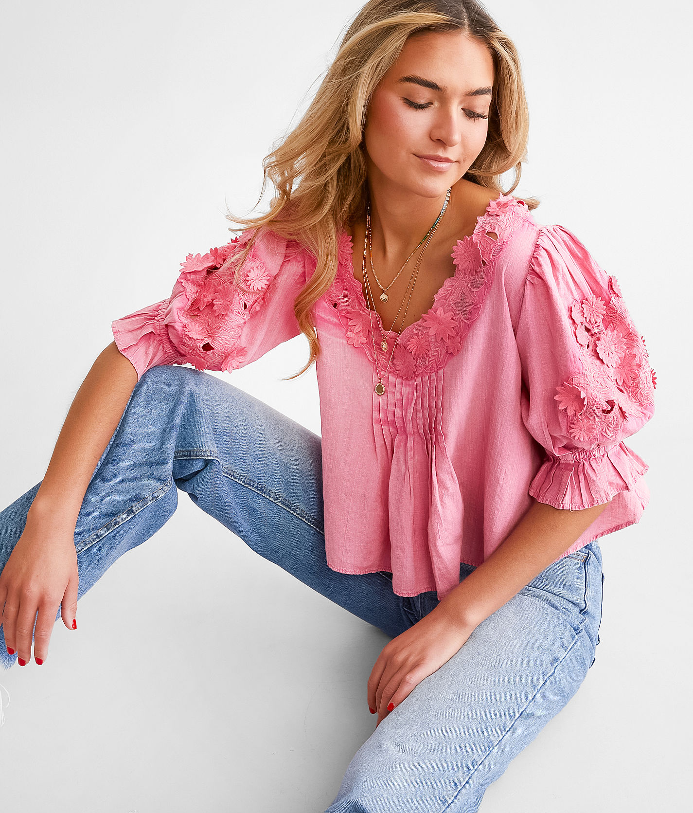 Free People Sophie Cropped Top - Women's Shirts & Blouses in Hot