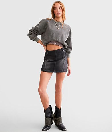 Free People Runaway Denim Mini Skirt MISC_DETAIL_1