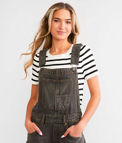 Free People We The People Good Luck Barrel Overalls misc detail 1 view