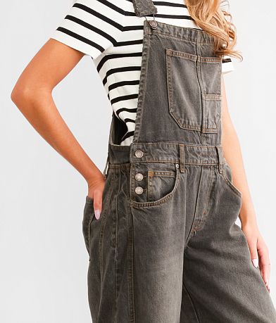 Free People We The People Good Luck Barrel Overalls misc detail 2 view