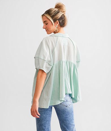 Free People Sunray Babydoll Top BACK