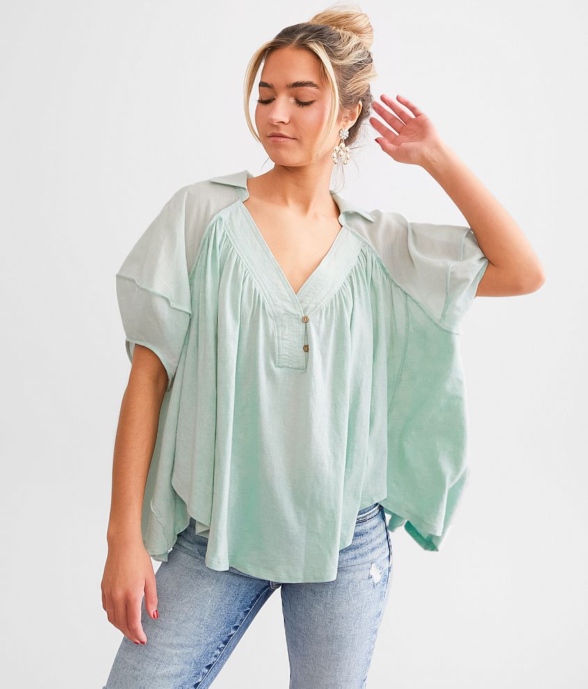 Free People Sunray Babydoll Top