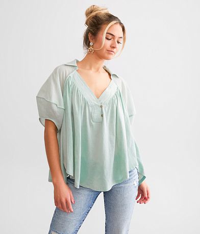 Free People Sunray Babydoll Top FULL_RIGHT_SIDE