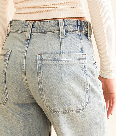 Free People Palmer Wide Leg Cuffed Jean BACK_POCKET