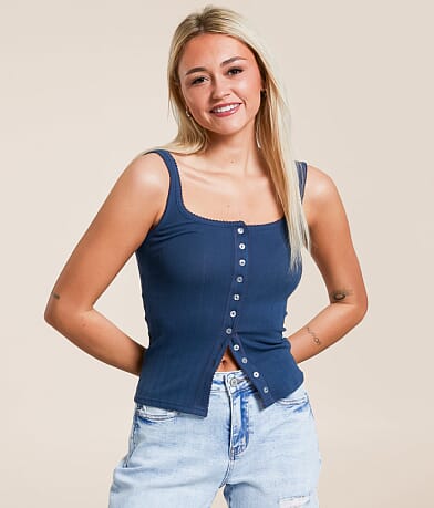 Z Supply Essy Cropped Tank Top - Women's Tank Tops in Pale Z Supply Essy Cropped Tank Top - Women's Tank Tops in Pale