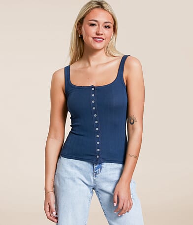 Free People End Game Pointelle Tank Top FULL_RIGHT_SIDE