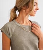 フリーピープル Free People Riley Tee レディース シャツ トップス Brown Free People Riley T-Shirt - Women's T-Shirts in Brown | Buckle