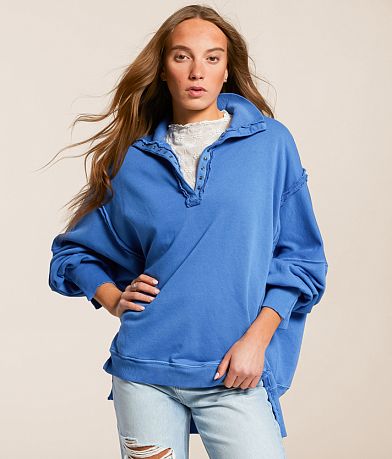 Free People Camden Oversized Henley front view