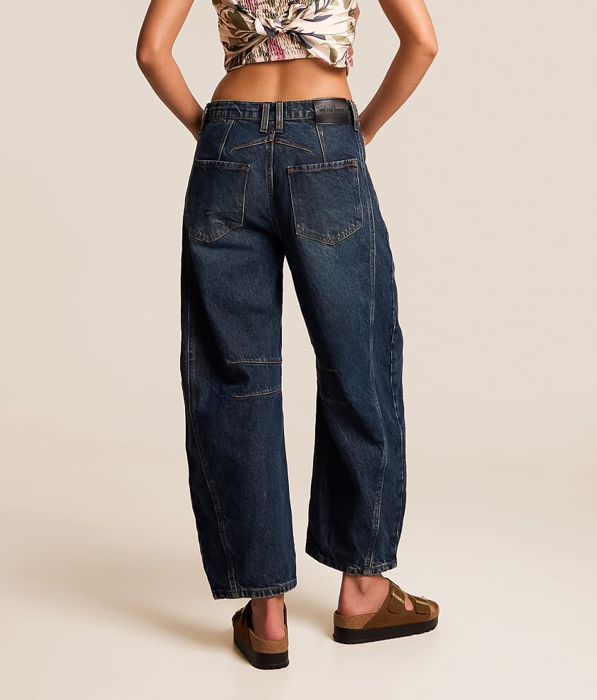 We The Free Good Luck Mid-Rise Barrel Jean