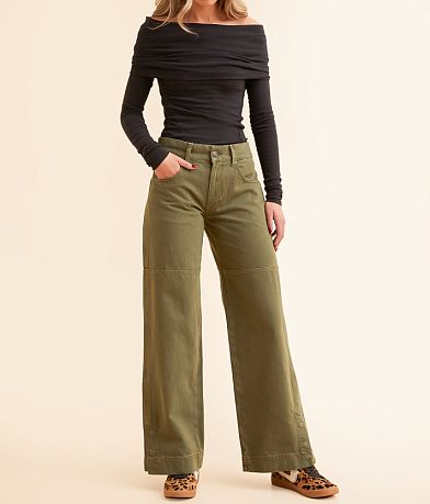 Free People Benji Relaxed Wide Leg Jean front view