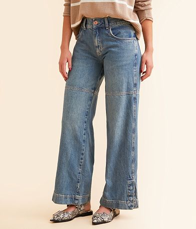 Free People Benji Relaxed Wide Leg Jean front view