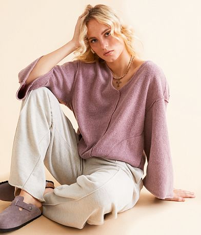 Free People Day Off Oversized Pullover front view