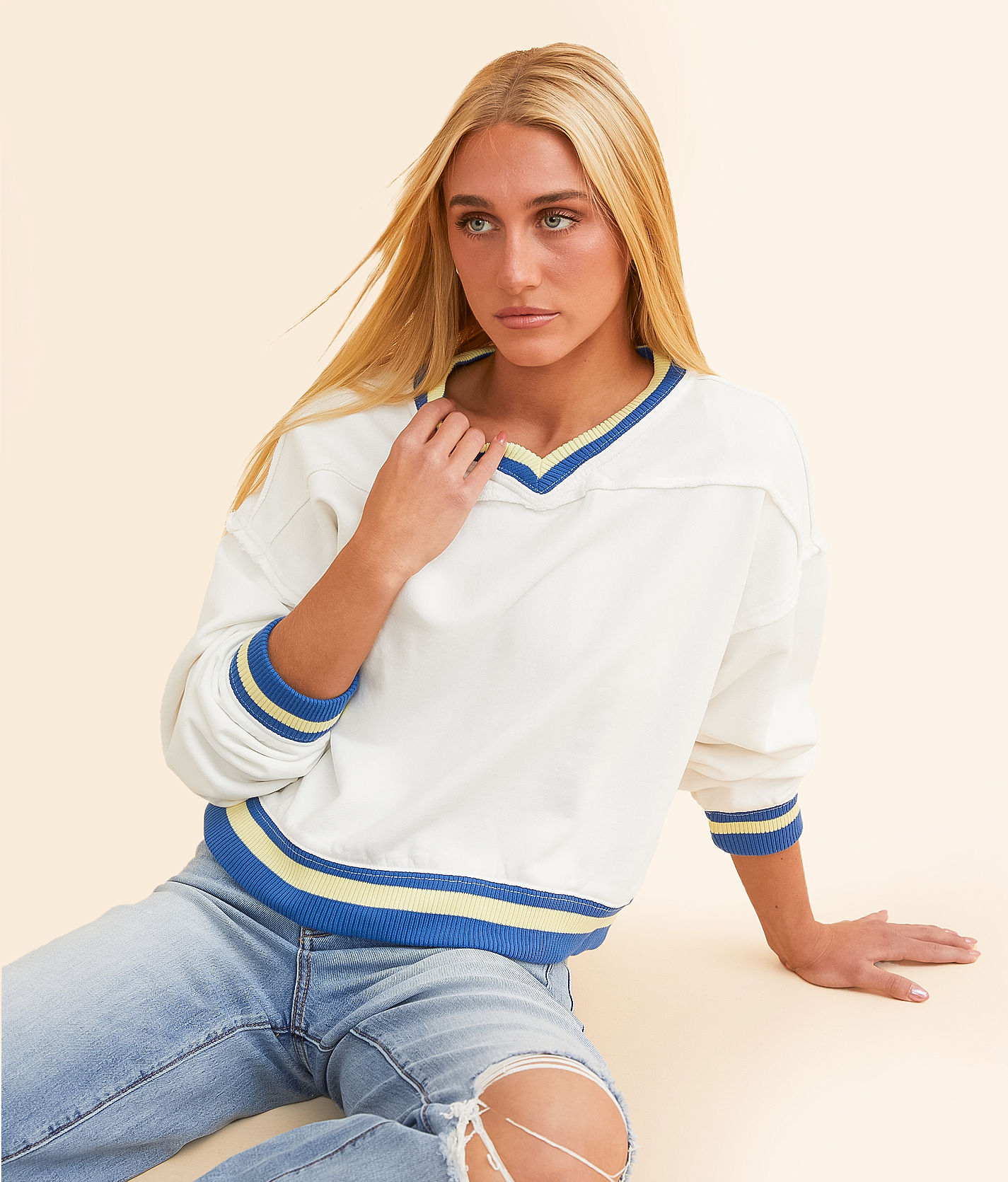8YARDS Women's RIBSEPA-PULLOVER 2G ベージュM f3e072d133f7c264efe040f9bdeccd