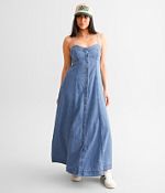 Free People Just Jill Denim Maxi Dress - Women's Dresses in Blissful Blue |  Buckle