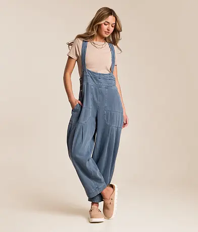 Free People Ziggy Denim Overall Short - Women's Rompers