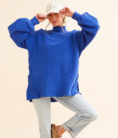 Free People Wonderful Oversized Pullover front view
