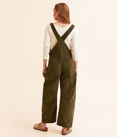 Free People Good Luck Corduroy Overalls BACK