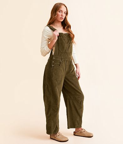 Free People Good Luck Corduroy Overalls FULL_LEFT_SIDE