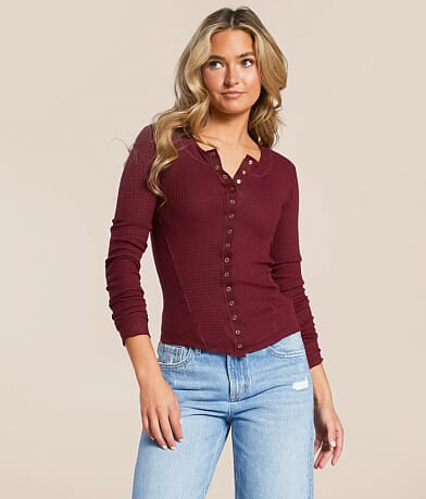 Free People Going Places Cardi Top front view