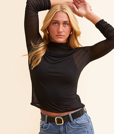 Free People On Air Turtleneck Top front view
