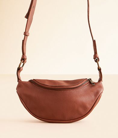 Free People Palmer Leather Crossbody Purse front view