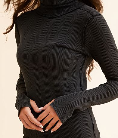 Free People Brynn Turtleneck Tunic Top misc detail 1 view