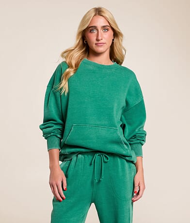 Free People Slow It Down Oversized Pullover front view