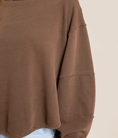 Free People Total Eclipse Oversized Top misc detail 1 view