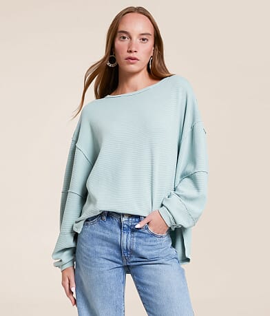 Free People Total Eclipse Oversized Top front view