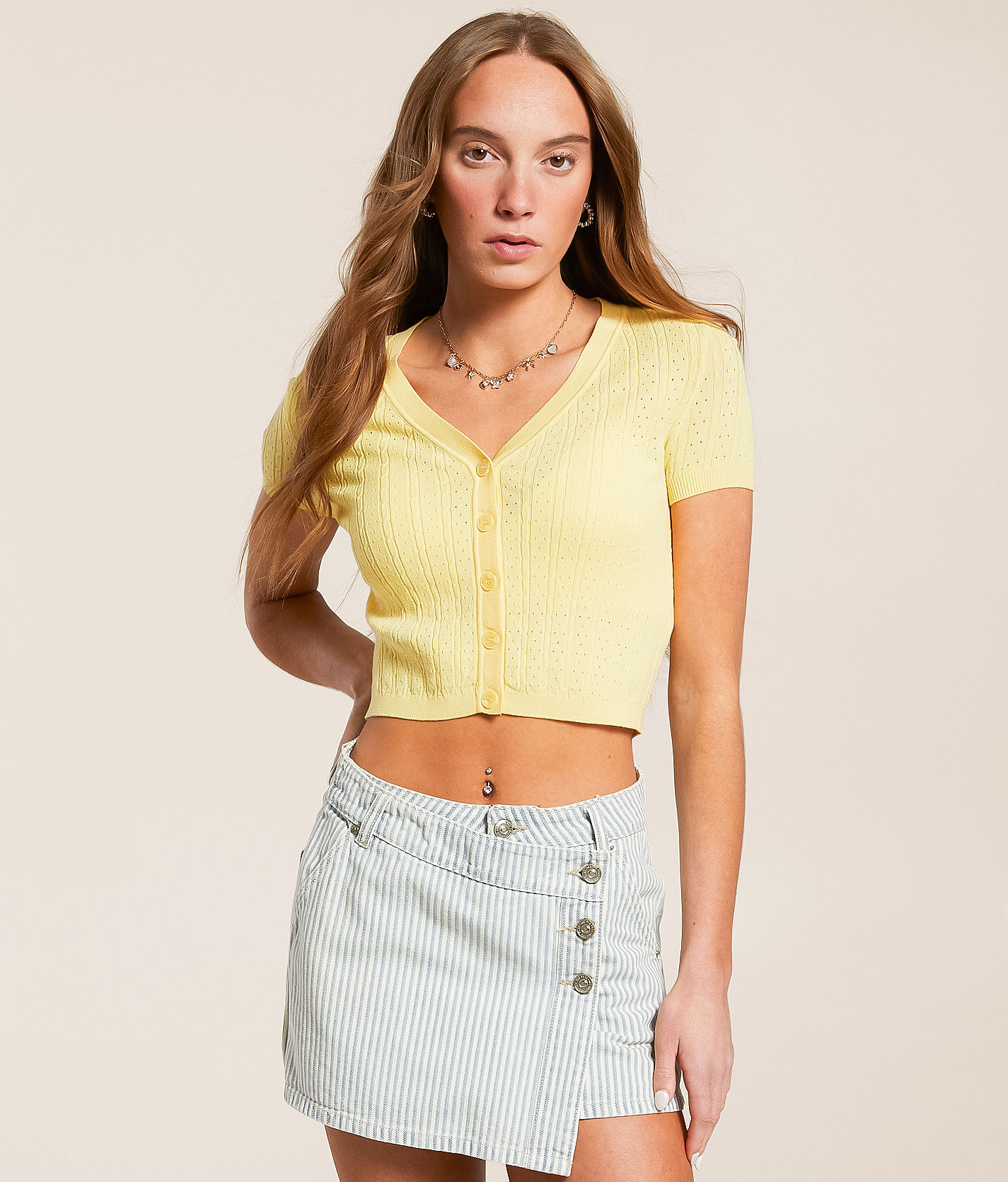 Free People Cassie Cropped Cardigan Sweater - Women's