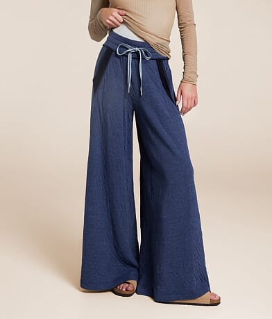 Free People Wait A Minute Wide Leg Pant front view
