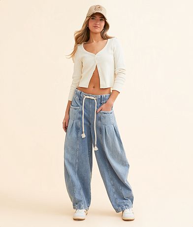 Free People Margo Wide Barrel Jean front view