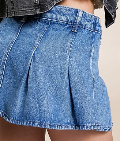 Free People Stephie Denim Skort BACK_POCKET