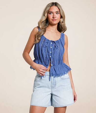 Free People Alana Cropped Tank Top FULL_LEFT_SIDE