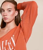フリーピープル Free People Venice V-Neck Graphic レディース パーカー スウェット Rose Sienna Comb Women's Free People Venice V-Neck Graphic | Zappos.com
