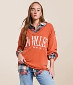 フリーピープル Free People Venice V-Neck Graphic レディース パーカー スウェット Rose Sienna Comb Women's Free People Venice V-Neck Graphic | Zappos.com