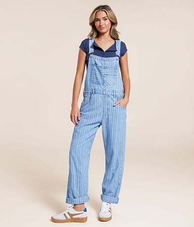 Ziggy Denim Cuffed Overalls thumbnail 2